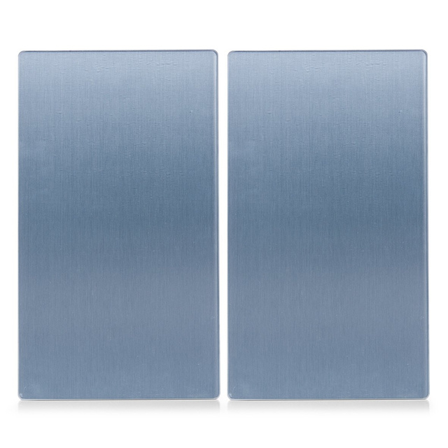 Plăci de protecție din sticlă METAL pentru aragaz – 2 bucăți, ZELLER, model 14
