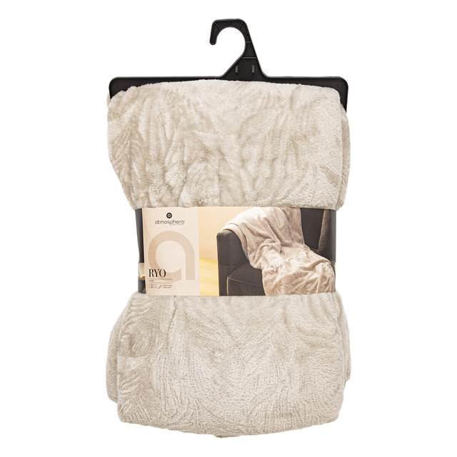 Pătură flanelată periată Ryo lămâie 180 x 230 cm