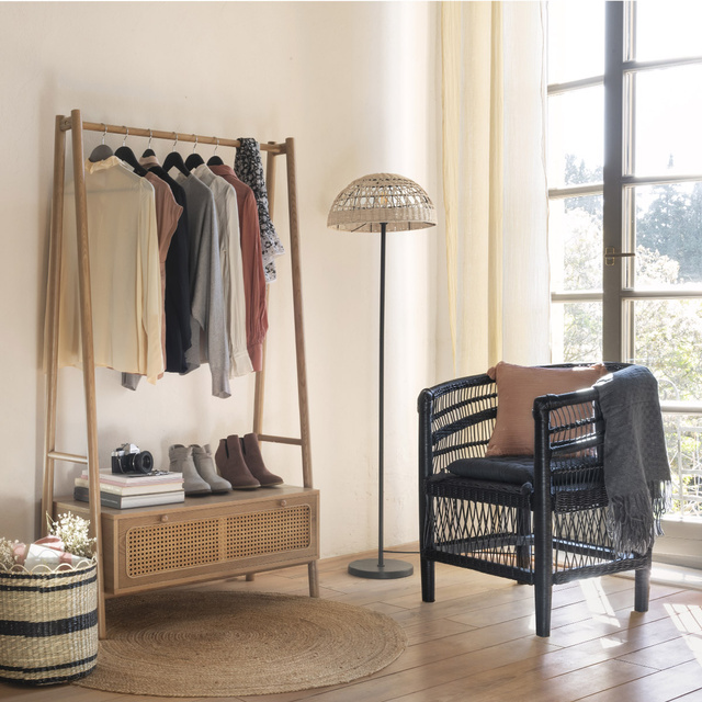 Covor decorativ rotund, pânză, Ø 120 cm