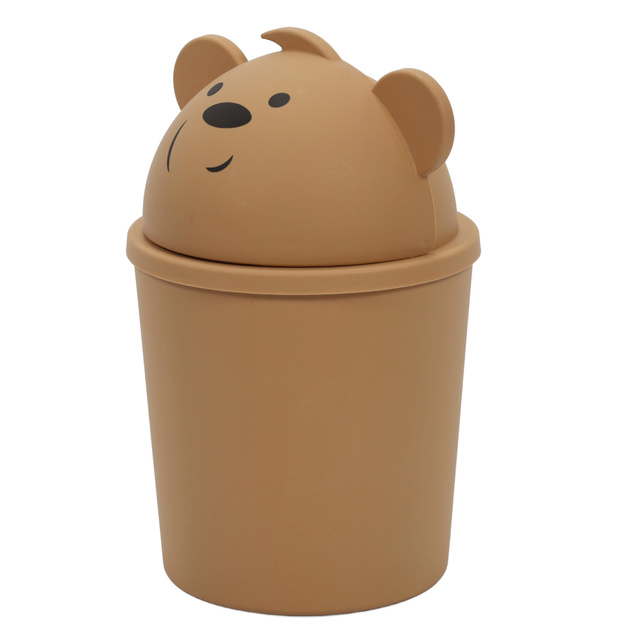 Coș mic de gunoi în formă de ursuleț pentru o cameră de copii, 1,5 l