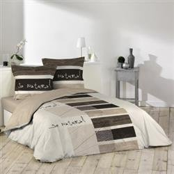 Lenjerie de pat din bumbac NATURAL, 200 x 200 cm