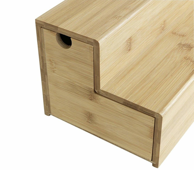Organizator din bambus pentru cafea și ceai, 33x17,5x15 cm, WENKO