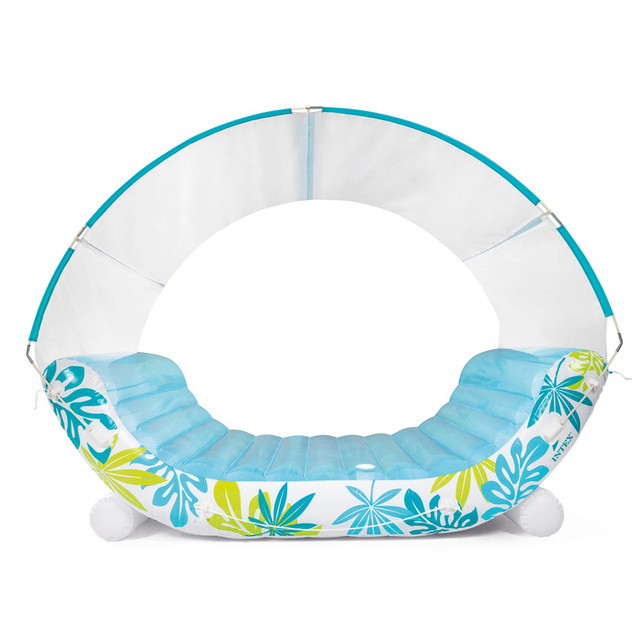 Sezlong gonflabil cu acoperis