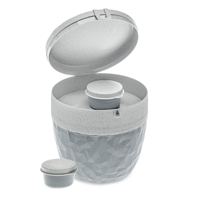 Cutie pentru salata si sos BENTOBOX L, 3 elemente, KOZIOL