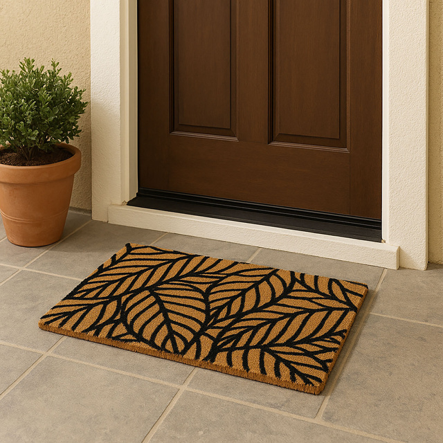 Covoraș cu motiv vegetal, 59 x 39 cm