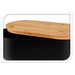 Cutie de paine cu capac din bambus, 35 x 19 x 12 cm