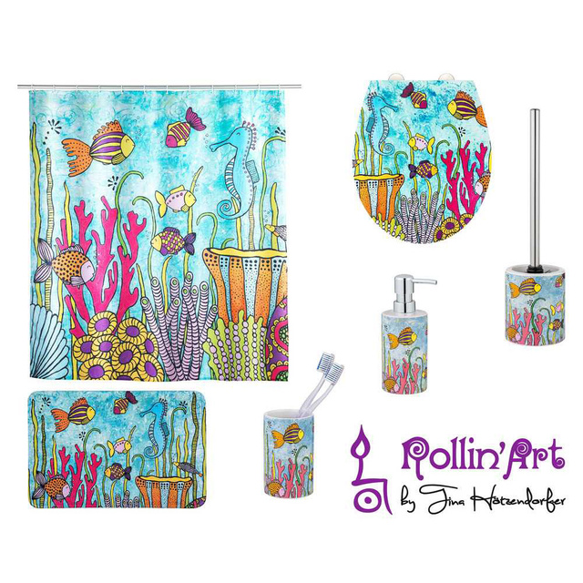 Covor de baie cu imprimeu color, 45 x 70 cm, WENKO