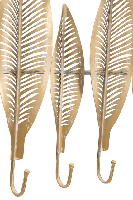 Cuier pentru hol, model de frunze, 7 cârlige