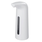 Distribuitor fara contact pentru sapun si dezinfectant LARINO, cu senzor infrarosu, alb, 400 ml, Wenko