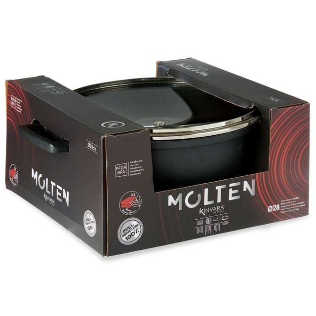 Oală cu înveliș antiaderent MOLTEN cu capac, Ø 25 cm