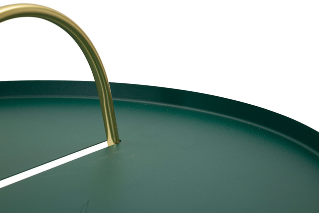 Măsuță rotundă GRENT din metal vopsit electrostatic, Ø 45 cm