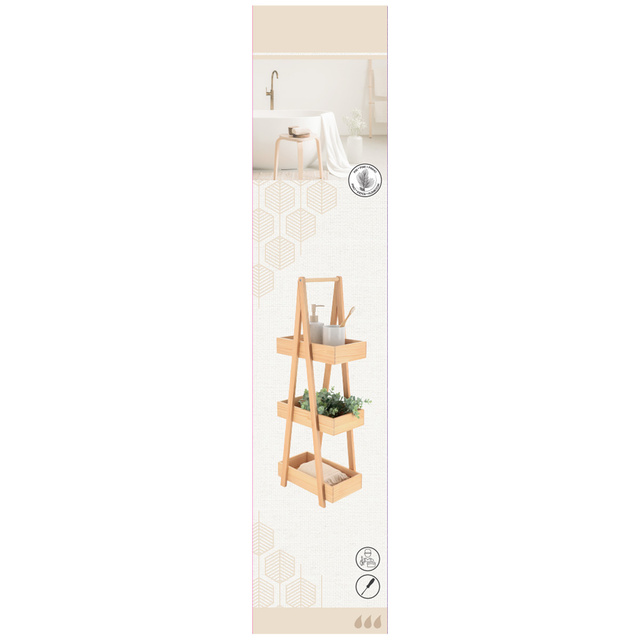 Raft îngust din bambus JAPANDI, Bambus/MDF, 19 x 30 x 81 cm