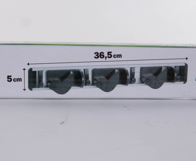 Suport de perete pentru mop/matura 3 sloturi