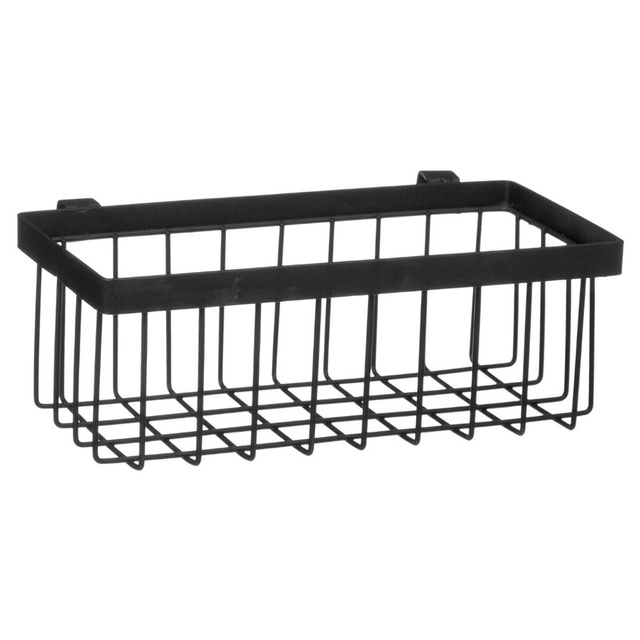 Organizator de bucătărie deasupra chiuvetei cu scurgere, metalic, negru