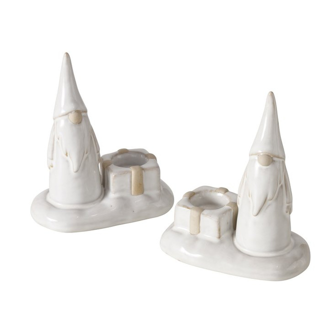 Candelabru cu gnom pentru o singură lumânare SLAVKO, înălțime 11 cm