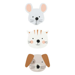 Set de 3 cuiere, 1 cuier cu animal