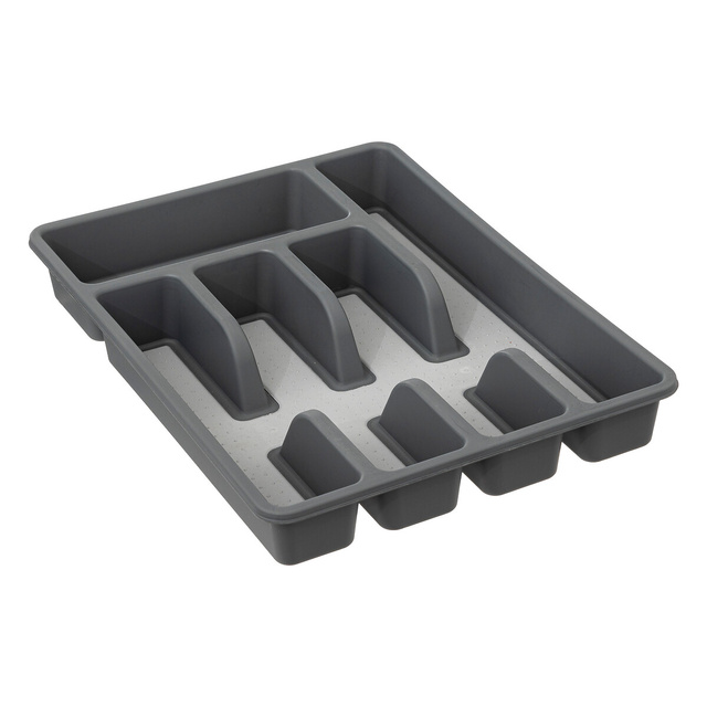 Organizator tacamuri pentru sertar, 5 compartimente, 26,5 x 36,5 x 5 cm