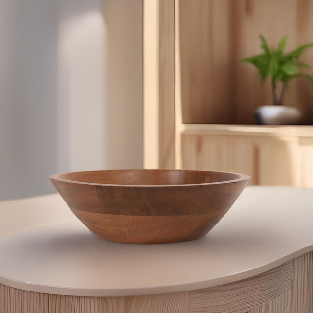 Bol din lemn pentru salata, fructe fructe, acacia, Ø 18 cm