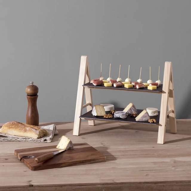 Tava servire 2 niveluri, pentru sushi, 18 x 24 x 27 cm.