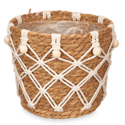 Masca pentru ghiveci boho MACRAME, Ø 21 cm
