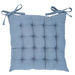 Perna din bumbac pentru scaunul de bucătărie COMFORT, legată, 38 x 38 cm, albastru deschis