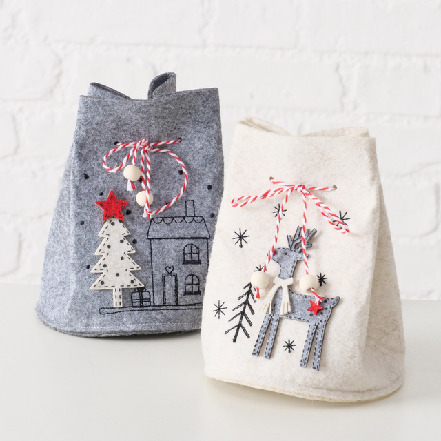 Sac pentru cadouri din material rigid JOY, înălțime 14,5 cm