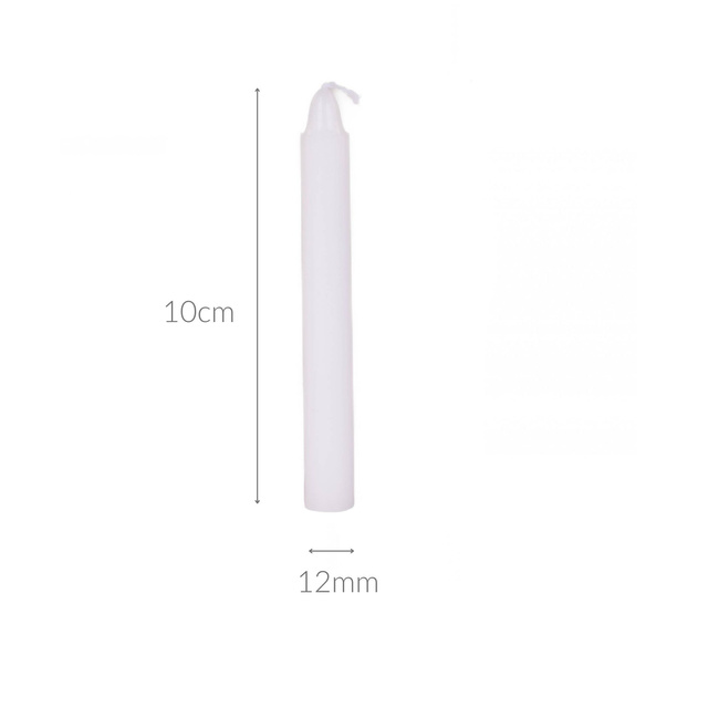 Lumânări de masă din parafină, 10 cm