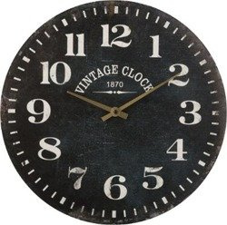 Ceas de perete din lemn, ceas de perete cu numere lizibile, Ø 38 cm