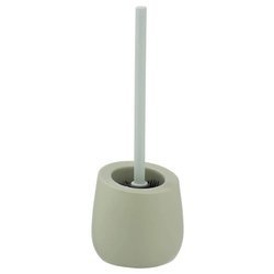 Perie WC cu suport BADI, Gri, 38x13,5x13,5, Wenko