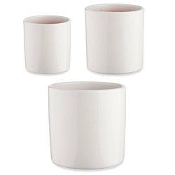 Set 3 ghivece rotunde din ceramica