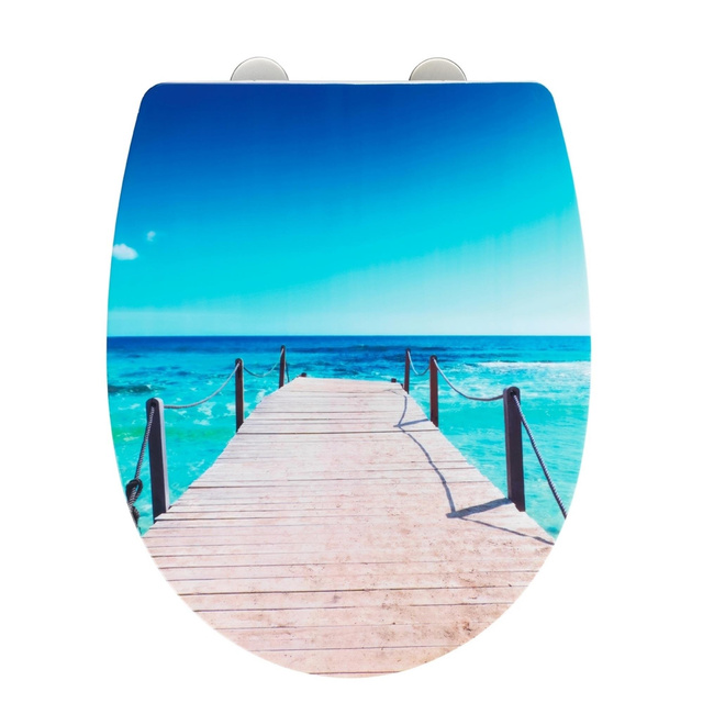 Capac WC cu funcție Easy Close INFINITY, Termoplast, WENKO