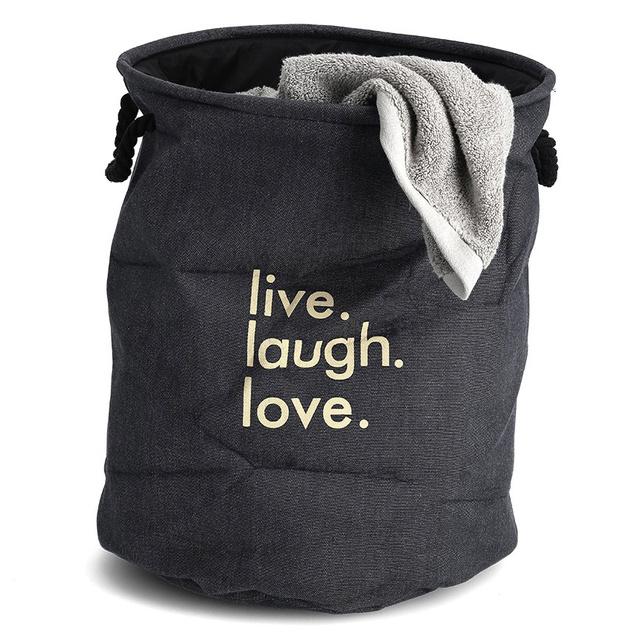 Cos de rufe DENIM, rotund, 60 L