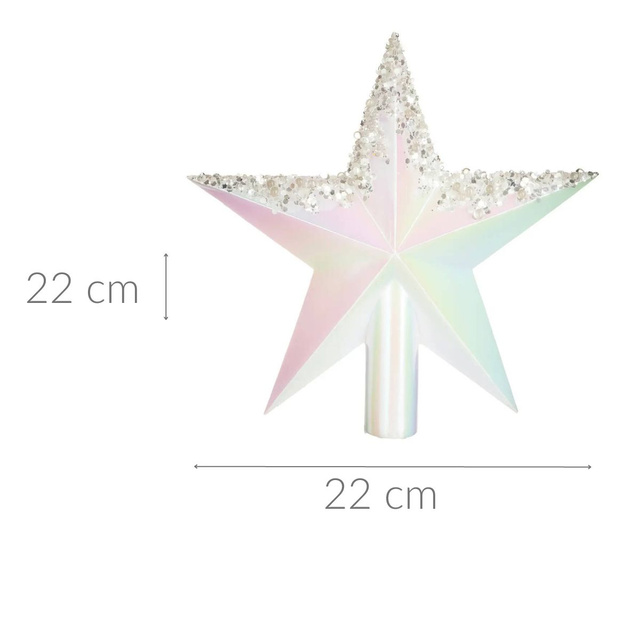 Stea pentru brad de Craciun, 22 cm