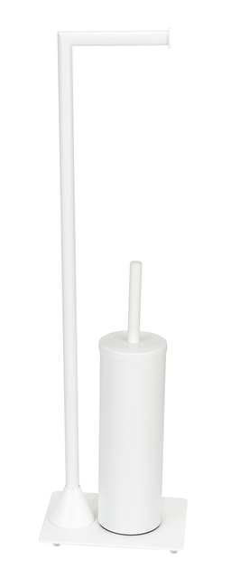 Suport pentru peria de toaleta HELLA, 2 in 1 cu suport pentru hartie