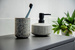 Suport OVIEDO pentru periuta de dinti, ceramica, Ø 7,5 cm, gri, Wenko