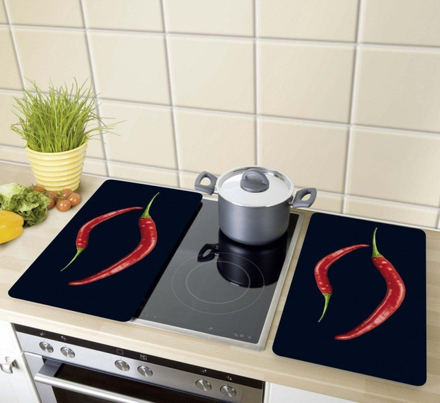Plăci de protecție pentru aragaz, HOT CHILI DUO – 2 bucăți, WENKO