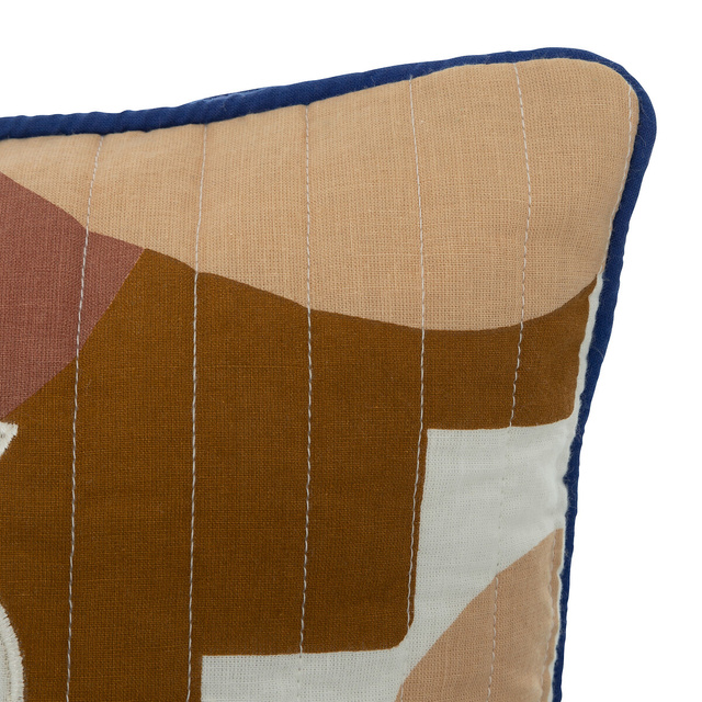 Perna decorativa cu model geometric SOLEYA, 40 x 40 cm