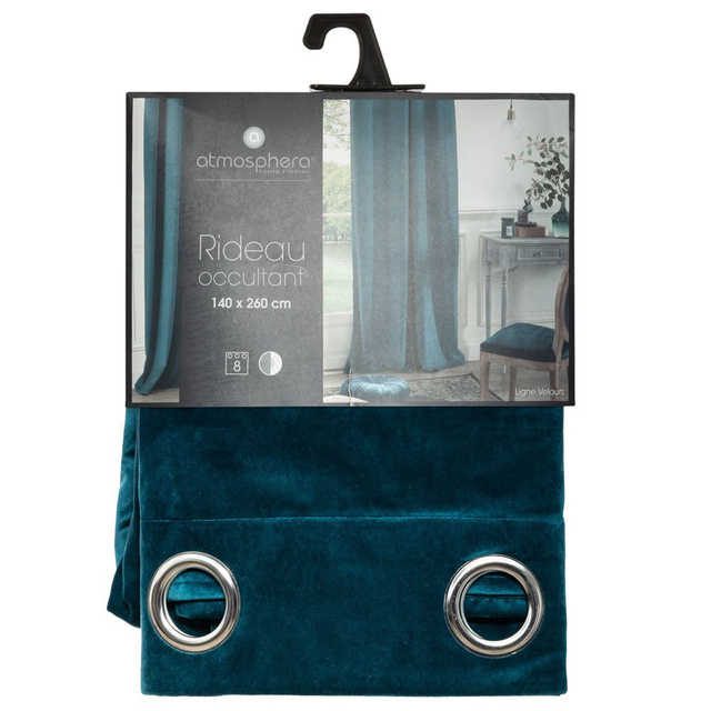 Perdea opaca cu ochiuri 140 x 260 cm