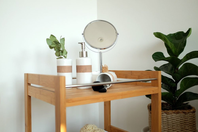 Oglindă cosmetică, Argintiu, 35x17 cm, ZELLER