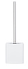 Perie WC cu suport, Alb, 39,5x12x12 cm, WENKO