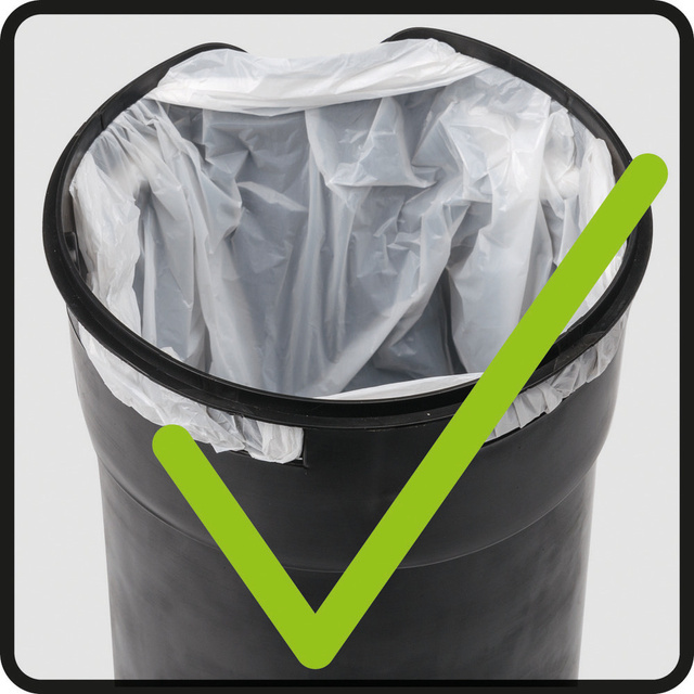 Cos de gunoi LEMAN, argintiu, 3 L, Wenko