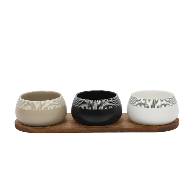 Boluri pentru gustări RORI, 3 bucăți + tavă