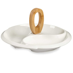 Farfurie pentru aperitive cu maner de transport