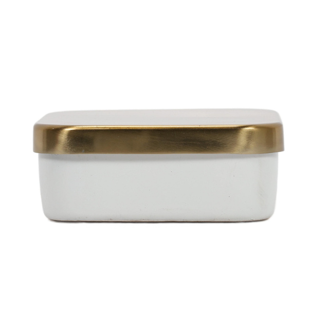 Cutie depozitare, organizator metalic, patrat, 13 cm