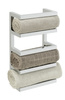 Suport pentru prosoape inox, 4 rafturi, FONDIRO, WENKO