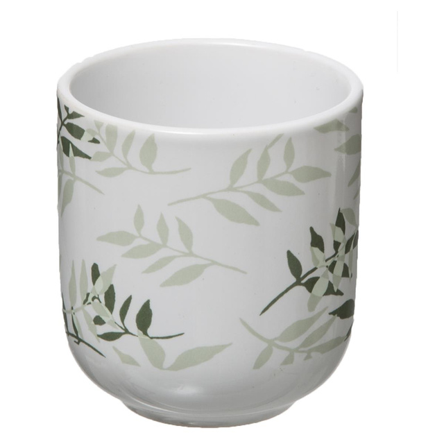 Pahare din ceramică cu suporturi de bambus, 4 buc, 130 ml