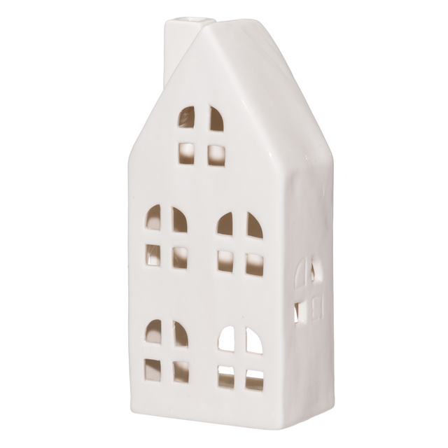 Lampion ceramic în formă de căsuță, înălțime 17 cm
