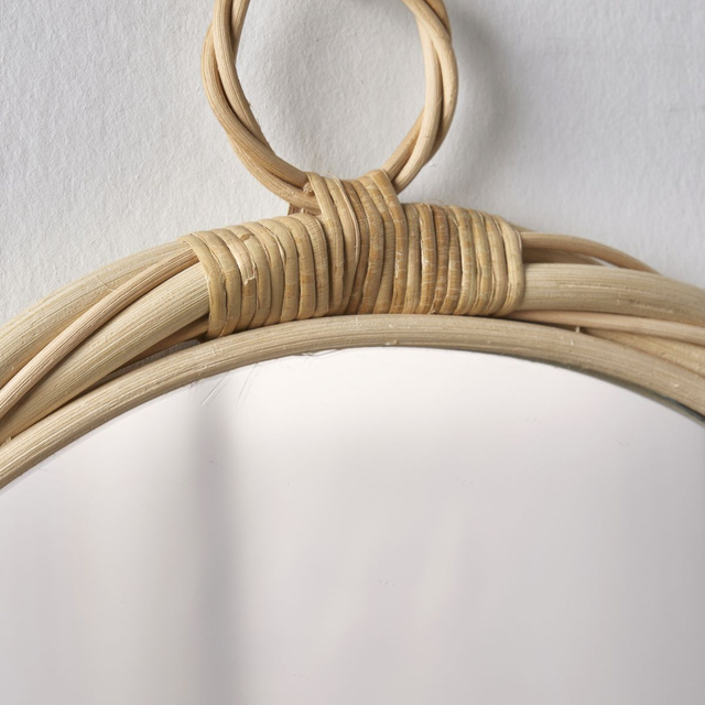 Oglindă boho rotundă MATISSE, Ø 48 cm