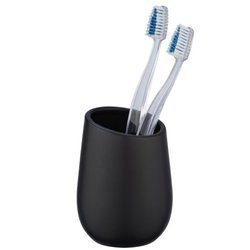 Pahar ceramic pentru periuțe de dinți BADI, gri, Wenko
