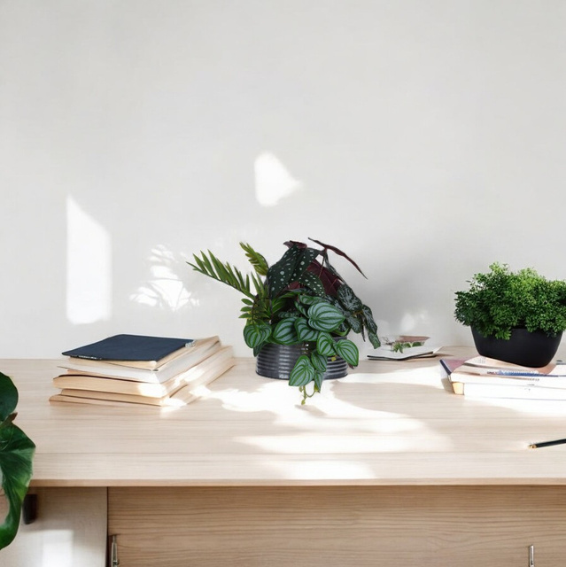Floare artificiala in ghiveci Begonia maculata, 28 cm